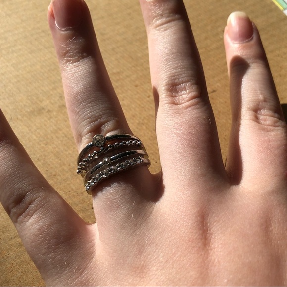Silver Multi-Layered Ring - Picture 2 of 4